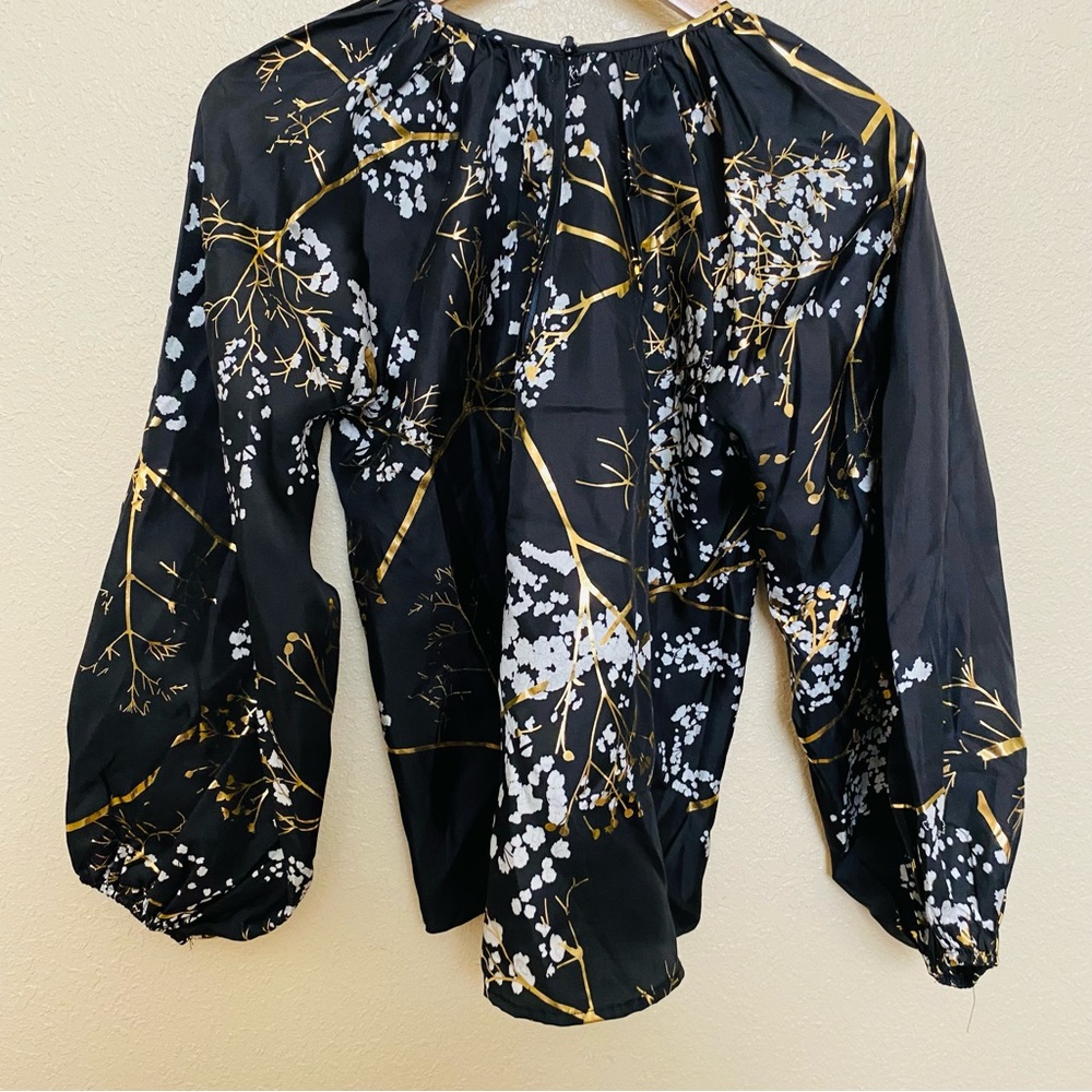 Cynthia Rowley Alice Silk Blouse - Picture 6 of 8